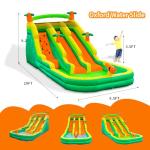 20FT Oxford Inflatable Water Slide Waterslides for Kids and Adults Rainforest Style Water Slide Bounce House and Swimming Pool Wet Dry Use Summer Fun Water Park for Outdoor-Including Blower