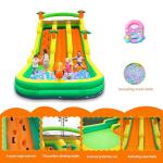 20FT Oxford Inflatable Water Slide Waterslides for Kids and Adults Rainforest Style Water Slide Bounce House and Swimming Pool Wet Dry Use Summer Fun Water Park for Outdoor-Including Blower