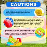 WELLFUNTIME Inflatable Water Park with Blower, Jumping Castle 2 Slides, Climbing Wall, Water Gun, Lounge and Basketball Hoop, 165 x 165 x 90.5 Inch