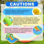 WELLFUNTIME Inflatable Jumping Castle with Blower, and Bouncy House with Double Slide with Basketball Ring, Jumping Area for 3 Kids