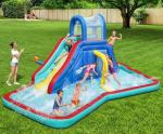 Bestway H2OGO! Waterfall Waves Mega Water Park | Inflatable Slide and Pool Fits Up to 6 Children