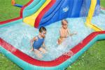 Bestway H2OGO! Waterfall Waves Mega Water Park | Inflatable Slide and Pool Fits Up to 6 Children