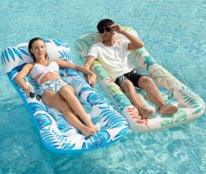 Jasonwell Inflatable Pool Float Lounge - 2 Pack Floaties Rafts for Adults Floating Lounger Sun Tanning Floats Cool Water Floaty Swimming Lake Beach Party Toys