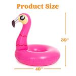 JOYIN 2-Pack Flamingo Unicorn Pool Float - Fun Floaties Inflatable Swimming Pool Tubes Toys Party Decorations, Summer Vacation Lake Beach Floaty Swim Rings Raft Lounger for Adults & Kids