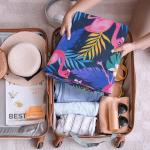 WERNNSAI Inflatable Pool Floats Chair for Adults, 2 Pack Tanning Float with Soft Fabric Covered, Stable Swimming Noodles Seats for Summer Pool Water Party Sea Beach Lake (Flamingo & Plant)