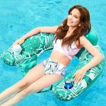 Jasonwell Inflatable Pool Float Chair - 2Pack Floating Pool Chair Lounge Floats for Swimming Pool Water Chair Pool Lounger with Cup Holder Pool Toy Party Floaties for Adults (BG-L)