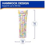 Swimways Hello Kitty Suntanner Pool Float, Inflatable Pool Floats & Kids Pool Toys, Swimming Pool Accessories & Beach Essentials for Teens Aged 14 & Up