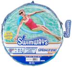 SwimWays Spring Float Premium Papasan Pool Lounger, Inflatable Pool Floats Adult with Fast Inflation for Ages 15 & Up, Sky Blue