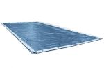 Robelle 20 x 40 ft Heavy Duty Blue Winter Pool Cover for Inground Pools, 5 ft Overlap (25 x 45 ft Cover Size), Solid 8 x 8 Scrim, 2.36 oz/yd2, 10-Year Warranty, Style: 352040R