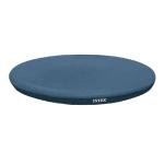 INTEX 28020E Pool Cover: For 8ft Round Easy Set Pools – Includes Rope Tie – Drain Holes – 12in Overhang – Snug Fit