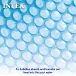 Intex 28015E Solar Pool Cover: for 18ft Round Easy Set and Metal Frame Pools – Insulates Pool Water – Reduces Water Evaporation – Keeps Debris Out – Reduces Chemical Consumption