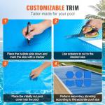 VEVOR Solar Pool Cover, 40 x 20 ft Rectangle Solar Cover 16 mil for Pools, Inground Above Ground Swimming Pool Solar Blanket with Bubble, Heat Retaining Solar Covers Blue