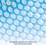 INTEX 28013E Solar Pool Cover: for 15ft Round Easy Set and Metal Frame Pools – Insulates Pool Water – Reduces Water Evaporation – Keeps Debris Out – Reduces Chemical Consumption