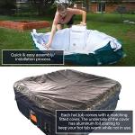 ALEKO Inflatable Hot Tub Spa | Personal High Powered Jetted Bubble | 265 Gallon | Black | HTISQ6GYBK