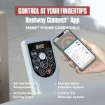 Coleman Hawaii 4 to 6 Person Inflatable Hot Tub, Square Energy-Efficient Portable Outdoor Spa with 140 AirJets, 71" x 28"