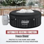 Coleman Miami 2 to 4 Person Inflatable Hot Tub, Round Energy-Efficient Portable Outdoor Spa with 120 AirJets, 71" x 26"