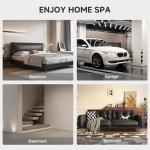 Real Relax Infrared Home Sauna Room 1 Person, Compact Hemlock Wooden 950W Low EMF 6 Heating Plates FAR Infrared Indoor Sauna for Home