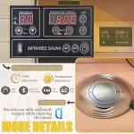 Pre-Sale 2-Person Infrared Sauna, Indoor Home Sauna Room Hemlock Wood Sauna Low EMF Far Infrared Heating with Tempered Glass Door Bluetooth Speakers (Pre-Sale Card)