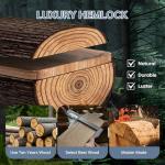 SunSwell Wood Infrared Sauna, 1 Person Traditional Red Light Sauna, Canadian Hemlock Indoor Dry Sauna Spa Room for Low EMF with Bluetooth Speakers and Control Panel, 32.67"x 27.55"x 59.44"