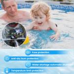 STPFFOT Electric Pool Heater for Inground & Above Ground Pools 11KW 220V, Hot Tub Heaters with Digital Touch Screen, SPA Water Thermostat Swimming Pool Warmer