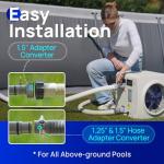 AQUASTRONG Swimming Pool Heat Pump,Electric Pool Heater for Above Ground and Inground Pool,Heating and Cooling Pool Heater Pools Up to, 5000 Gallons