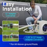 AQUASTRONG Swimming Pool Heat Pump,Electric Pool Heater for Above Ground and Inground Pool,Heating and Cooling Pool Heater Pools Up to, 3000 Gallons