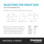 Hayward H400FDN Universal H-Series 400,000 BTU Pool and Spa Heater, Natural Gas, Low Nox …