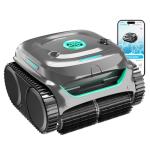 WYBOT C2 Cordless Robotic Pool Cleaner, Dual Filtration, Pool Vacumm Robot for Wall & Waterline Cleaning, Up to 180 Mins Runtime & Scheduling, Smart Navigation, for Inground/Above-Ground Pools