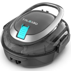 [2026 New] TALOSBO S2 Robotic Pool Cleaner – Dual-Layer Filtration, 90-Min Runtime, Powerful Cordless Pool Vacuum for Above-Ground & Flat Pools, Efficient Debris Removal & Auto-Parking Design