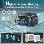 (2026 Upgraded) WYBOT C2 Cordless Robotic Pool Cleaner, Dual Filtration, Wall Climbing & Waterline Cleaning, App Scheduling, Smart Navigation, Pool Vacuum for Inground/Above Ground Pools-2152 Sq.ft