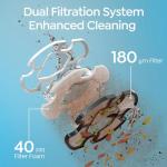 [2026 New] TALOSBO S2 Robotic Pool Cleaner – Dual-Layer Filtration, 90-Min Runtime, Powerful Cordless Pool Vacuum for Above-Ground & Flat Pools, Efficient Debris Removal & Auto-Parking Design
