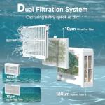 (2026 Upgraded) WYBOT C2 Cordless Robotic Pool Cleaner, Dual Filtration, Wall Climbing & Waterline Cleaning, App Scheduling, Smart Navigation, Pool Vacuum for Inground/Above Ground Pools-2152 Sq.ft