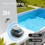 AIPER Scuba SE Cordless Robotic Pool Cleaner with 90-Min Runtime, Smart Self-Parking, Lightweight, Pool Vacuum for Above-Ground Flat Pool up to 860 Sq.ft