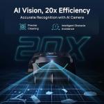 WYBOT C2 Vision AI Camera Cordless Pool Cleaner Robot for Inground Pools, 8 Mode Robotic Pool Cleaner, Utra-fine Filtration, Powerful Suction, Wall Climbing, Waterline Cleaning, Black