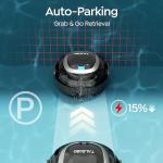 [2026 New] TALOSBO S2 Robotic Pool Cleaner – Dual-Layer Filtration, 90-Min Runtime, Powerful Cordless Pool Vacuum for Above-Ground & Flat Pools, Efficient Debris Removal & Auto-Parking Design