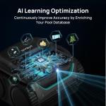 WYBOT C2 Vision AI Camera Cordless Pool Cleaner Robot for Inground Pools, 8 Mode Robotic Pool Cleaner, Utra-fine Filtration, Powerful Suction, Wall Climbing, Waterline Cleaning, Black