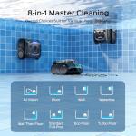 WYBOT C2 Vision AI Camera Cordless Pool Cleaner Robot for Inground Pools, 8 Mode Robotic Pool Cleaner, Utra-fine Filtration, Powerful Suction, Wall Climbing, Waterline Cleaning, Black