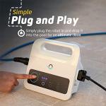 Dolphin Proteus DX3 Automatic Robotic Pool Vacuum Cleaner, Wall Climbing, Active Scrubber Brush, Ideal for In-ground Pools up to 33 FT in Length