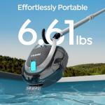 [2026 New] TALOSBO S2 Robotic Pool Cleaner – Dual-Layer Filtration, 90-Min Runtime, Powerful Cordless Pool Vacuum for Above-Ground & Flat Pools, Efficient Debris Removal & Auto-Parking Design