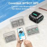 (2025 Upgrade) WYBOT C1 Pool Robot Vacuum for Inground Pools, 4-in-1 Cordless Robotic Pool Cleaner Lasts 150min, Triple-Motor up to 1,614 Sq.ft, Smart APP Support, Auto Wall & Waterline Cleaning