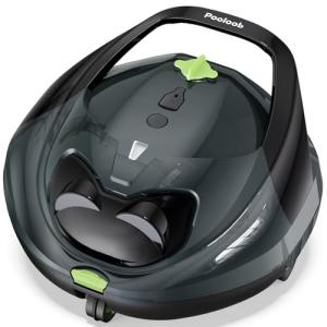 Pooloob PF1 Cordless Pool Vacuum Cleaner Robot: 150 Min Runtime, Triple Layer Filtration, Floor Only Cleaning for Above/In Ground Pools up to 1345 Sq.Ft, Includes Floating Buoy with 8Ft Tether