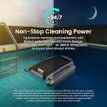 Betta SE Plus - Solar-Powered Robotic Pool Skimmer with 24/7 Continuous Cleaning Power, Dual Charging Options, Twin Salt Chlorine Tolerant Motors, and Shallow Water Safeguard