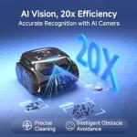 （2026 New） WYBOT C2 Vision Cordless Pool Cleaner with AI Camera, 8 Mode Pool Vacuum for Inground Pool, Ultra-fine Filtration System and Powerful Suction, Waterline Cleaning, Black Green