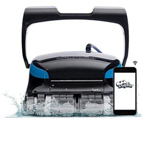 Dolphin Nautilus CC Supreme Wi-Fi Automatic Robotic Pool Vacuum Cleaner, Dual Drive, Waterline Scrubber Brush, Top Load Filter, Ideal for In-Ground Pools up to 50 FT