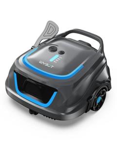 (2026 Upgraded) WYBOT A1 Cordless Robotic Pool Cleaner, Automatic Pool Vacuum for Above Ground with 120 Mins, Double Filters, LED Indicator, Charge in 2.5H, 4 Cleaning Modes (Deep Grey)