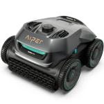AIPER Seagull Pro Cordless Robotic Pool Cleaner, WavePath Navigation, Wall-Climbing, Quad-Motor, 150 mins Runtime for Inground Pools up to 1,600 sq.ft, ZT6002 (Renewed)