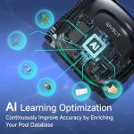 （2026 New） WYBOT C2 Vision Cordless Pool Cleaner with AI Camera, 8 Mode Pool Vacuum for Inground Pool, Ultra-fine Filtration System and Powerful Suction, Waterline Cleaning, Black Green