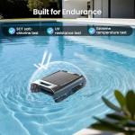 AIPER Surfer S2 Solar Powered Pool Surface Skimmer Robot with APP Support, 24/7 Continuous Cleaning, Dual Charging Modes, Smart Obstacle Avoidance, 150-um Filtration, OTA Upgrade