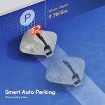 PoolMr Cordless Robotic Pool Cleaner - Above Ground Pool Vacuum - 40W Strong Suction, Dual Cleaning System, Barrier Crossing, 120-Min Runtime Up to 1614 Sq for Above Ground Pools, Grayish White