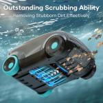 AIPER Scuba E1 Cordless Robotic Pool Cleaner, Pool Vacuum with Advanced Filtration, Tri-Motor, ldeal for Above-Ground Pools up to 1,100 Sq.ft (Renewed)